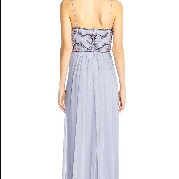 Adrianna Papell Serenity Tulle Halter Flor… - Picture 11 of 11